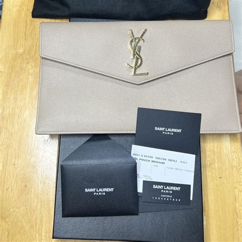 uptown medium ysl monogram|ysl uptown pouch dark beige.